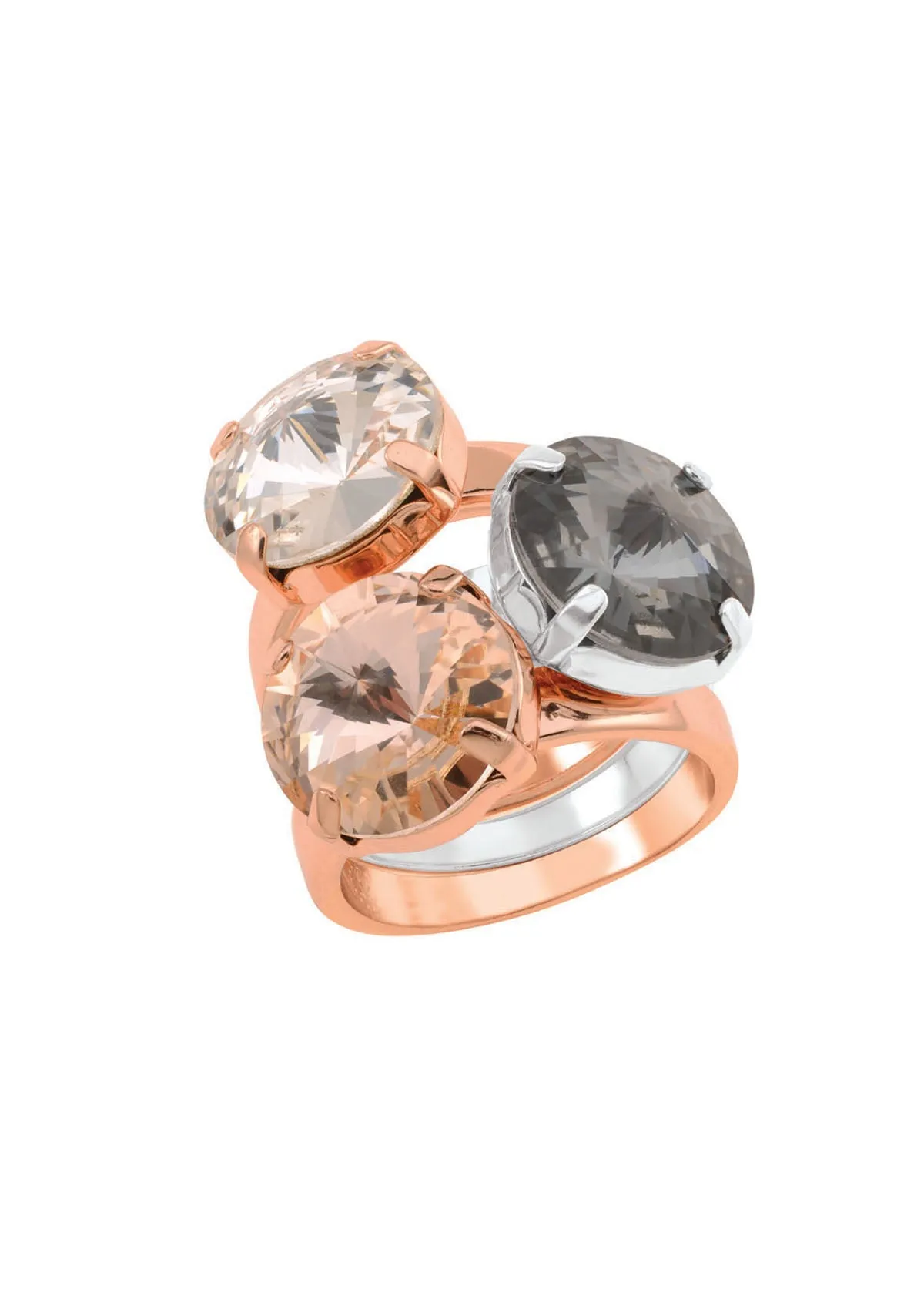 Silver Night Rivoli Ring