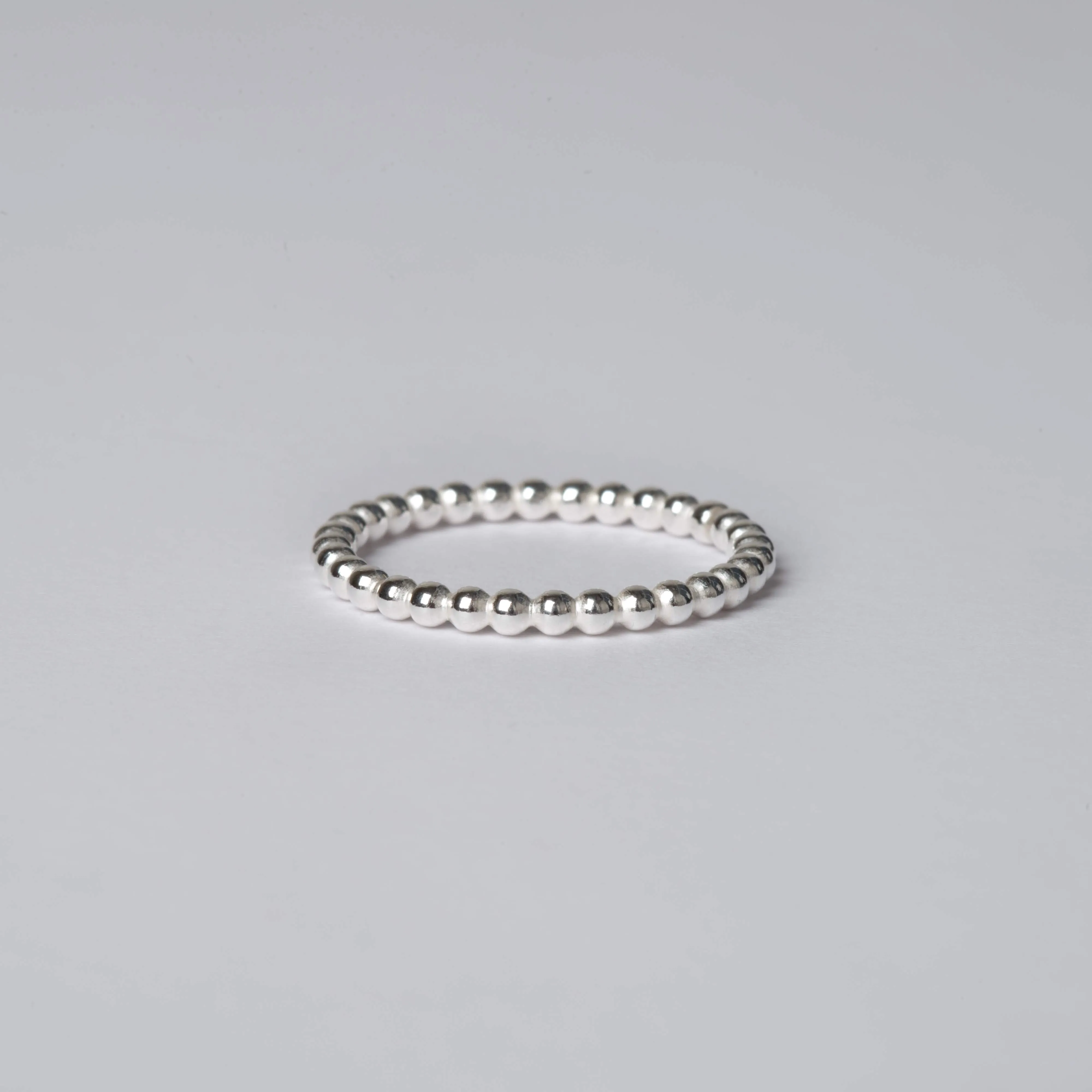 Small Silver Ball Rings