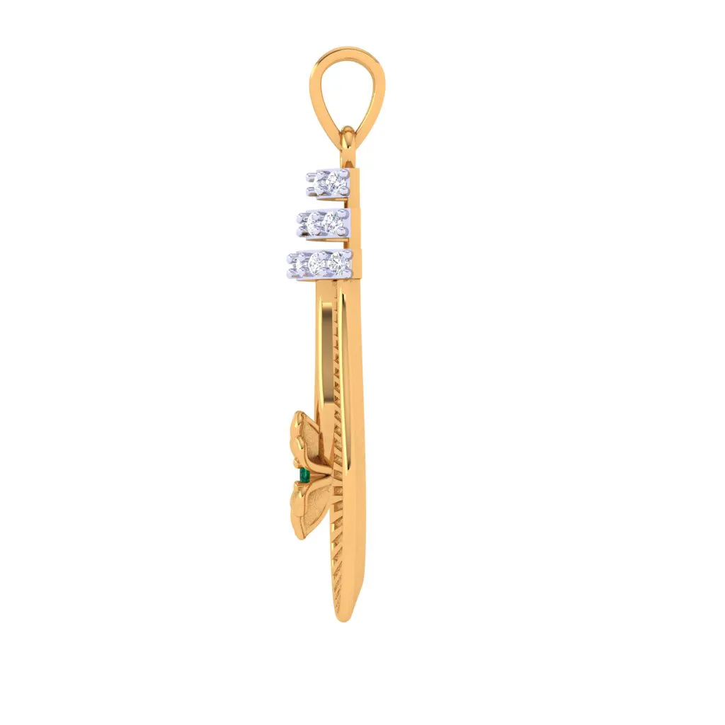 Sparkling Dangle Diamond Pendant