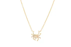 tiny spider necklace