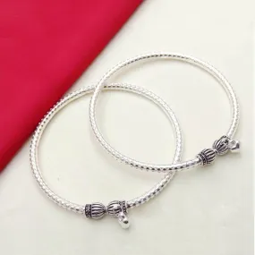 Traditional Antique Design Round Shape silver Anklet For Women