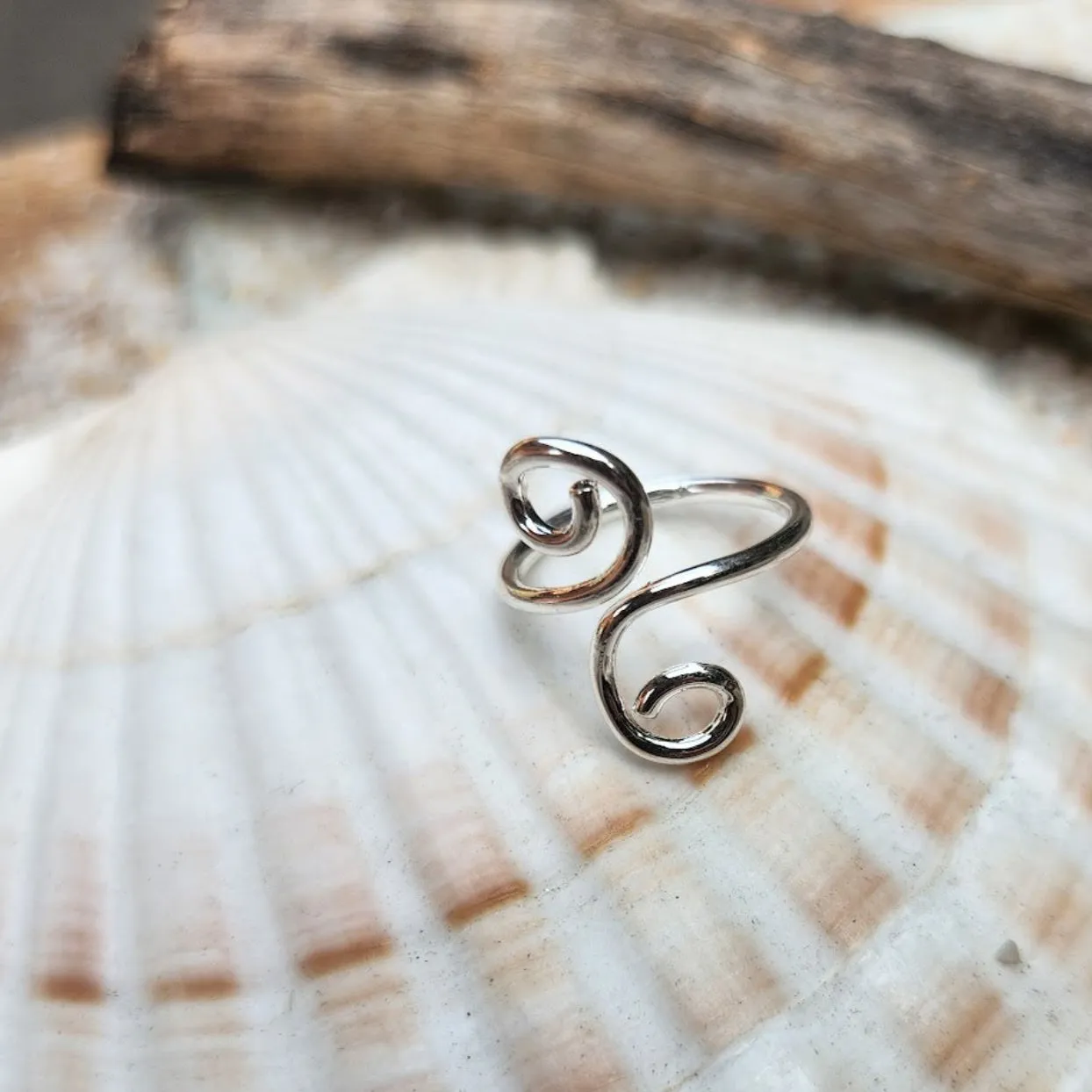 TRIBAL TOE RINGS  - SILVER WATERPROOF CHOICE OF 3 DESIGNS
