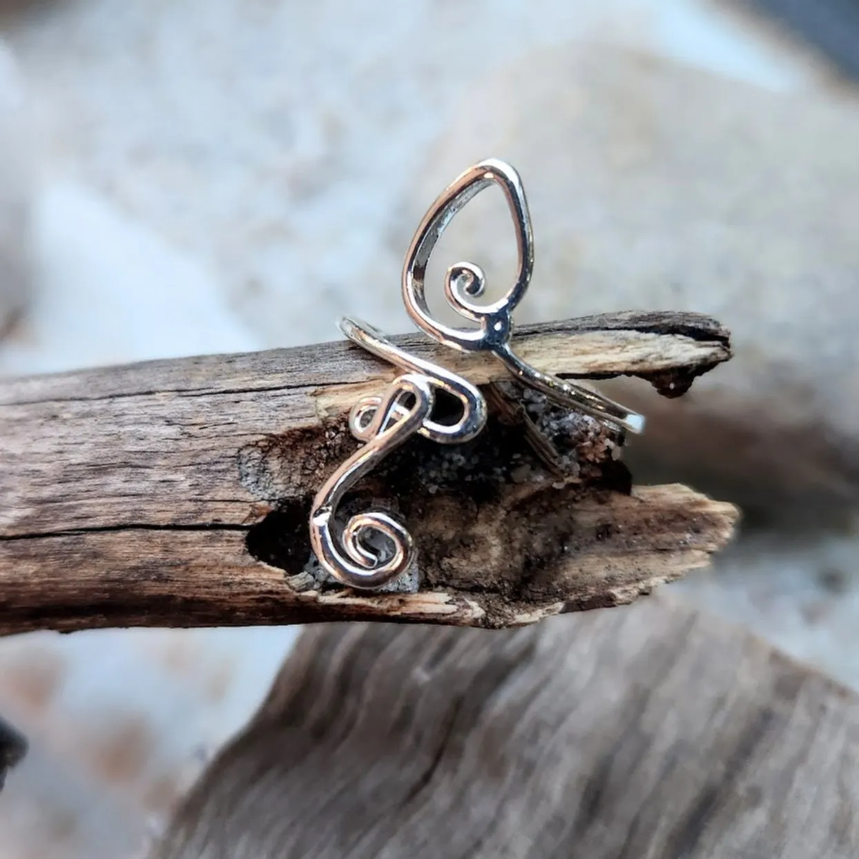 TRIBAL TOE RINGS  - SILVER WATERPROOF CHOICE OF 3 DESIGNS