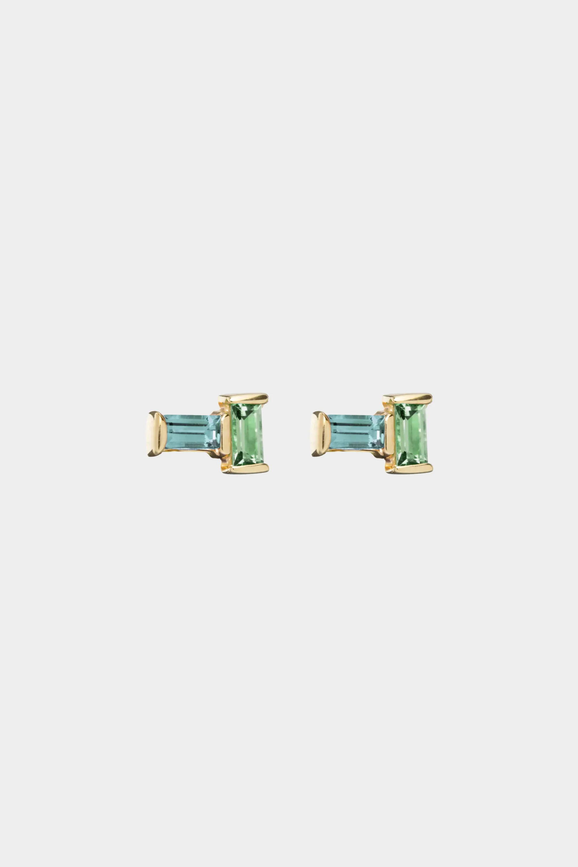 Tu Y Yo Earrings, Aquamarine & Peridot