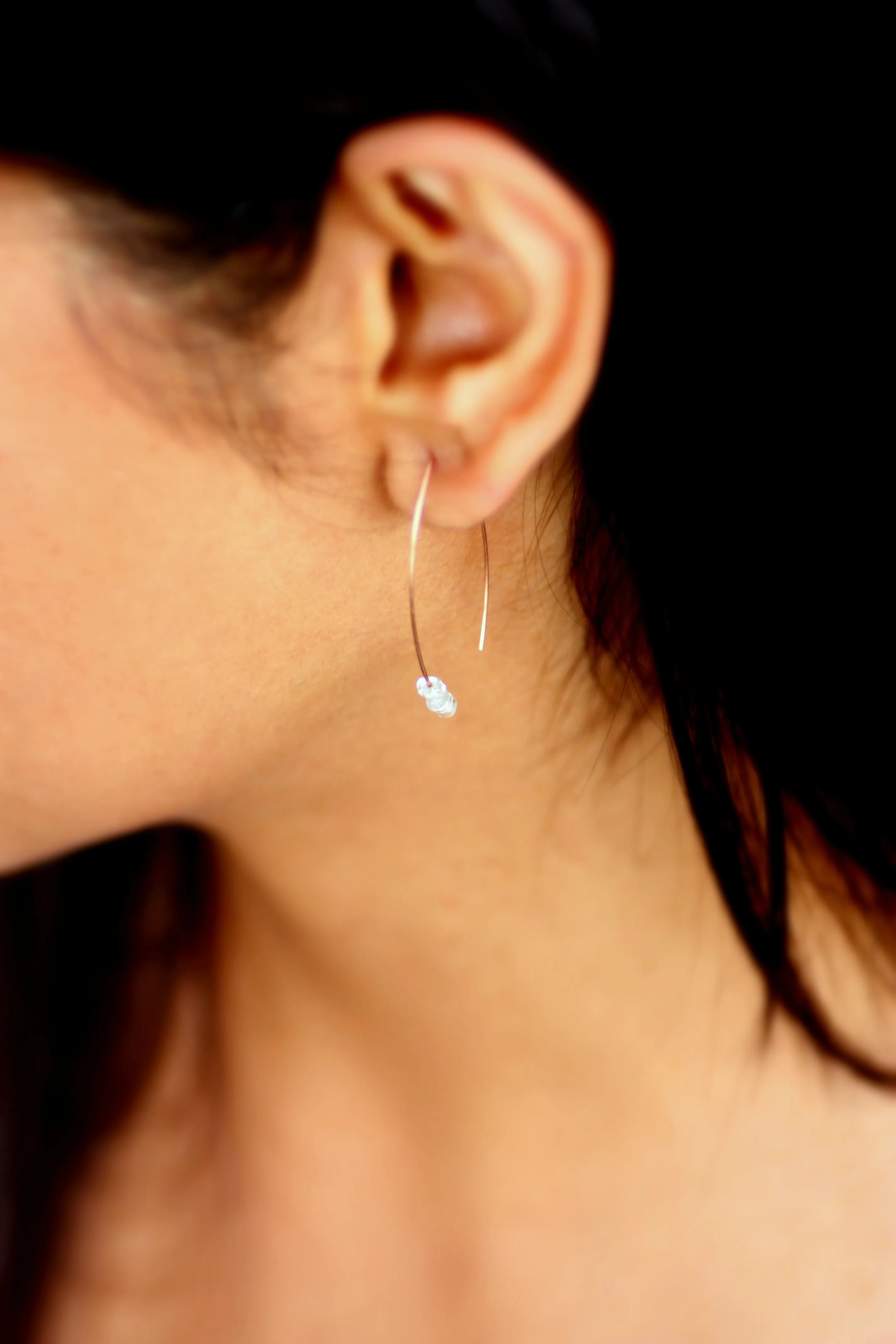 Turquoise Marquise Earrings in Silver