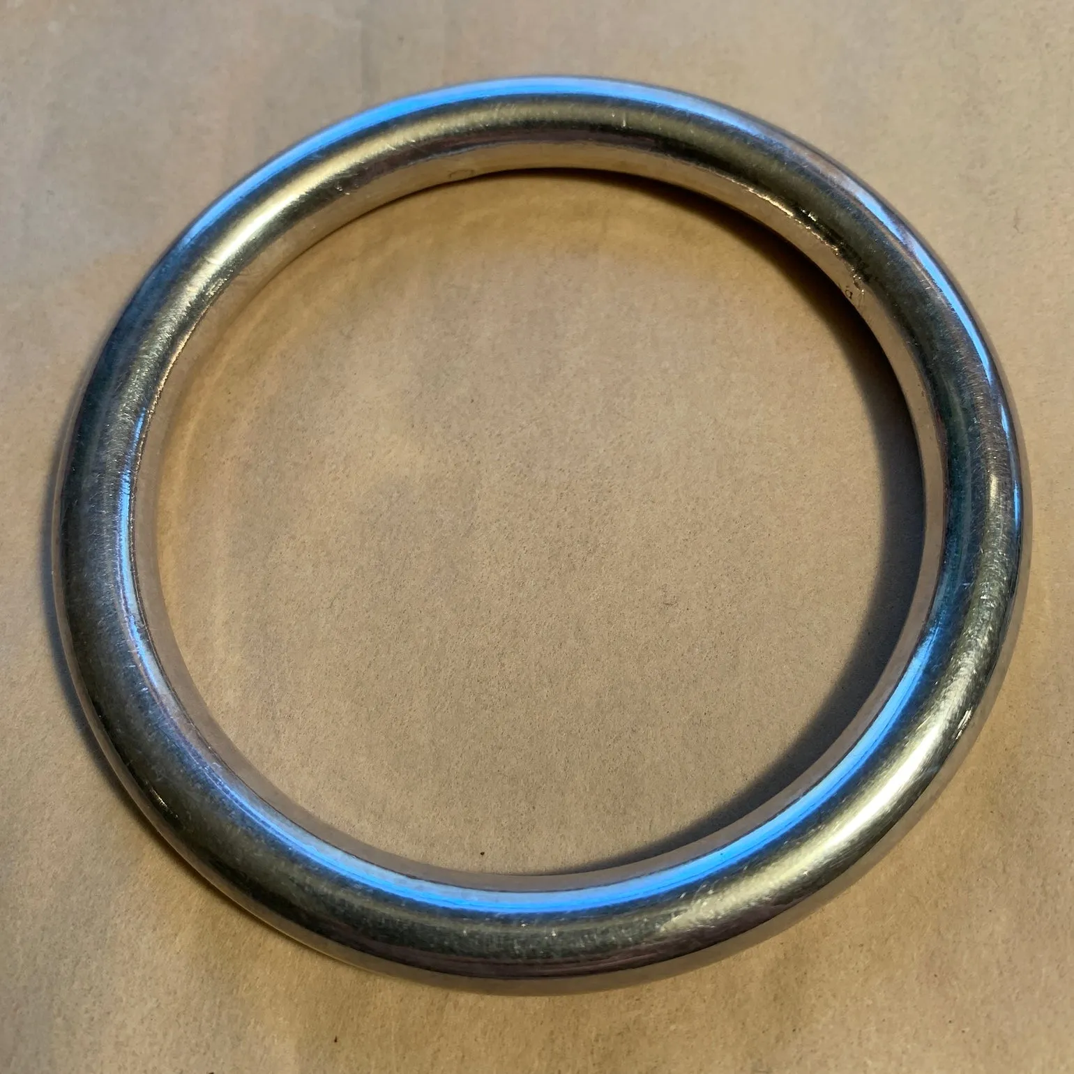 Vintage Sterling Hollow Bangle
